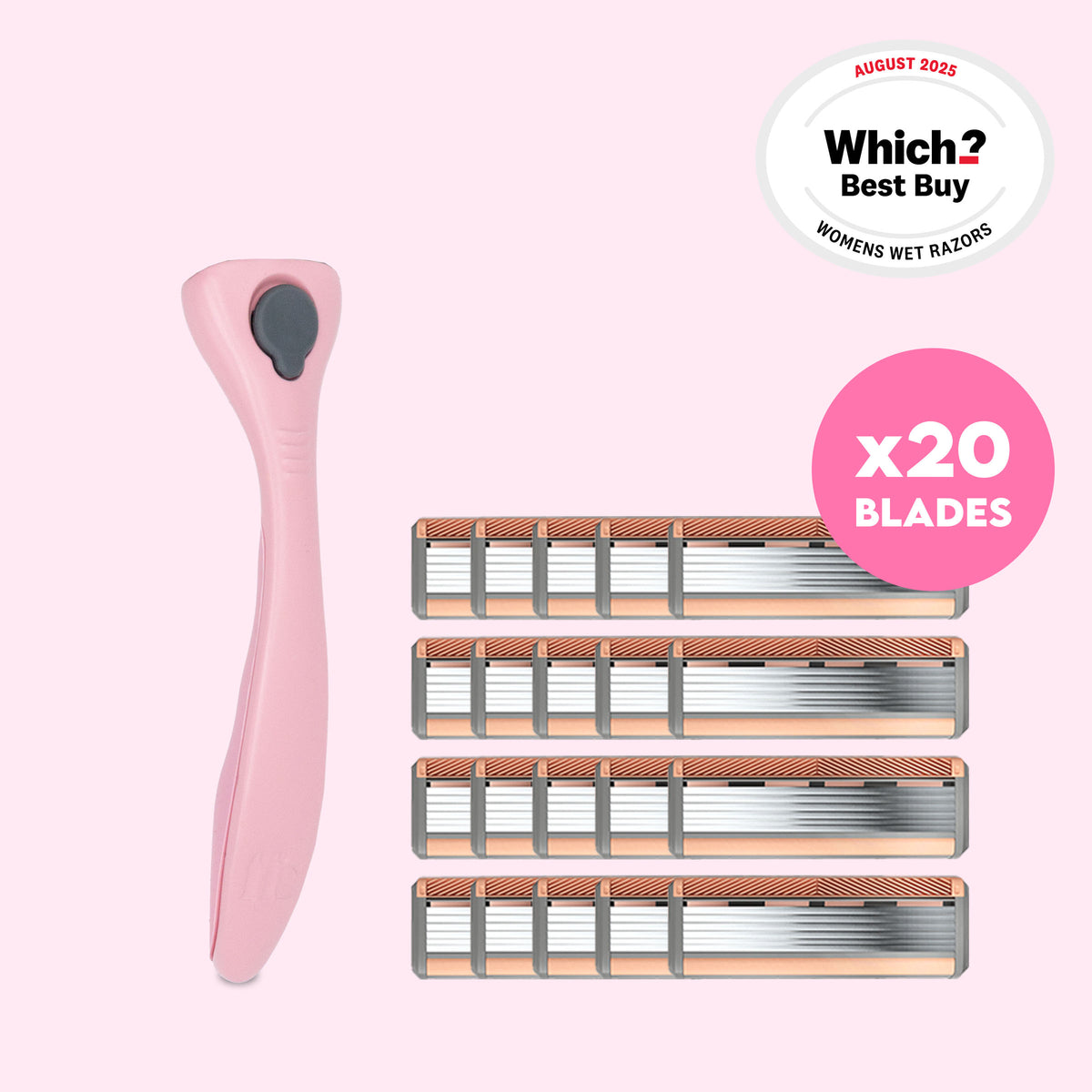 Blades + Fuchsia Handle Bundle
