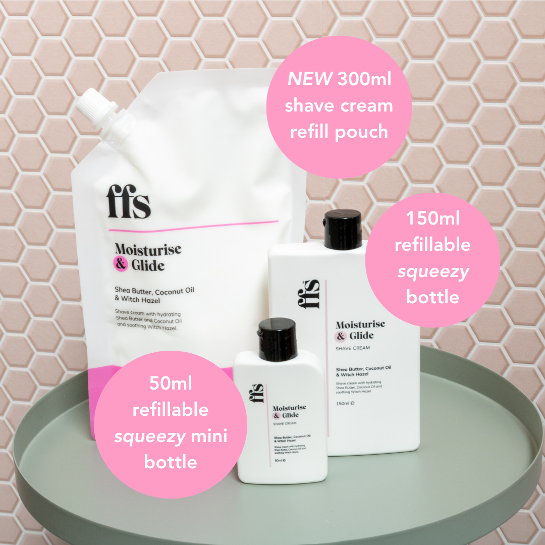 Shave Cream Refill Pouch Starter Kit