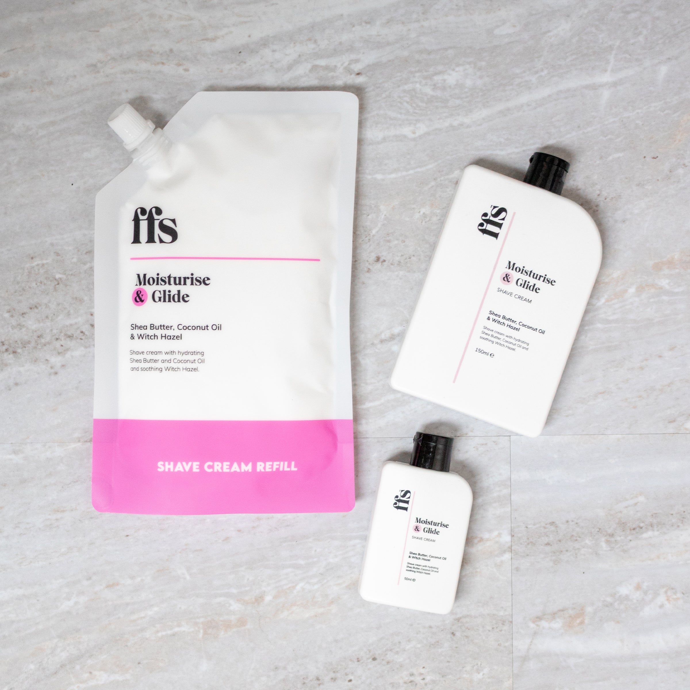 Shave Cream Refill Pouch Starter Kit