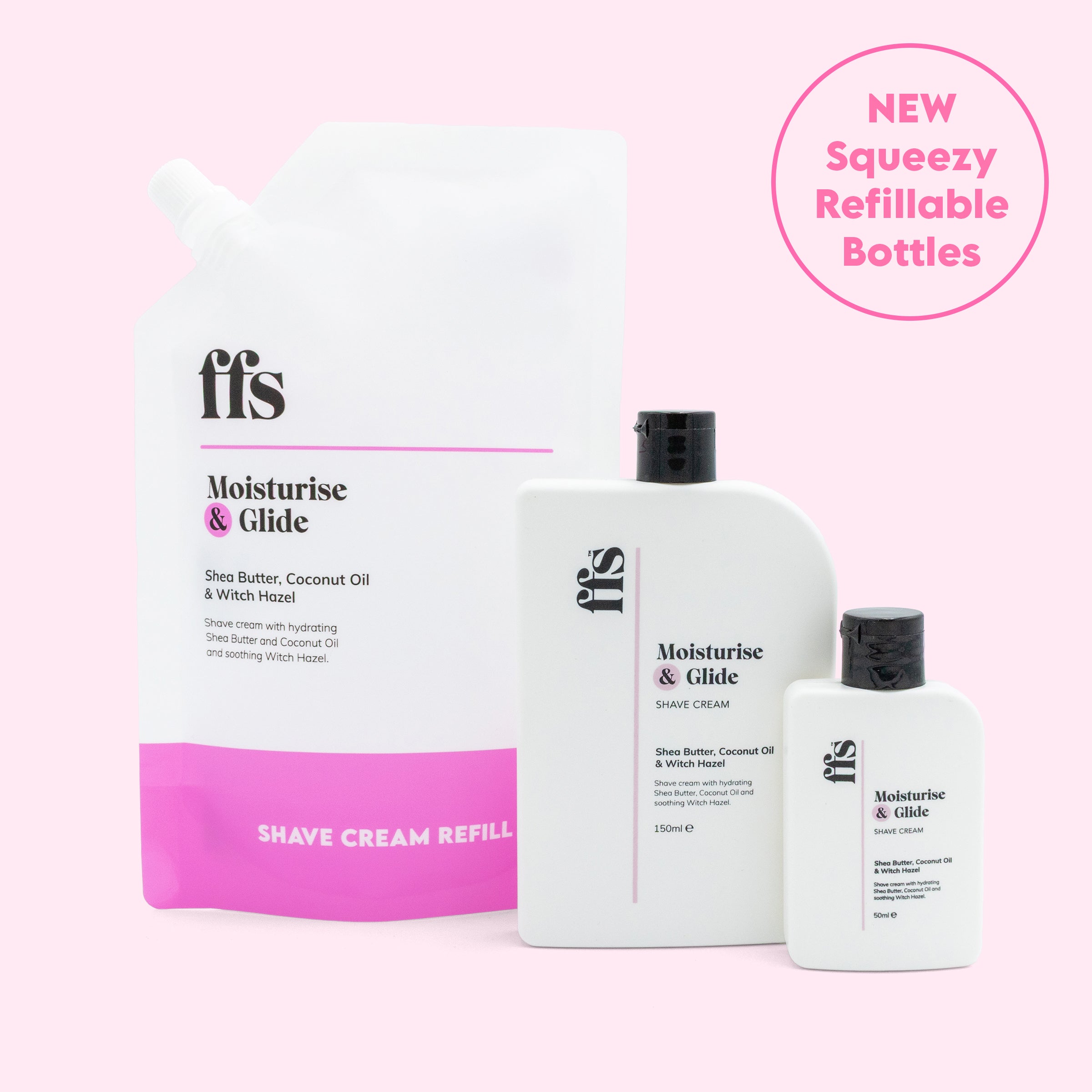 Shave Cream Refill Pouch Starter Kit